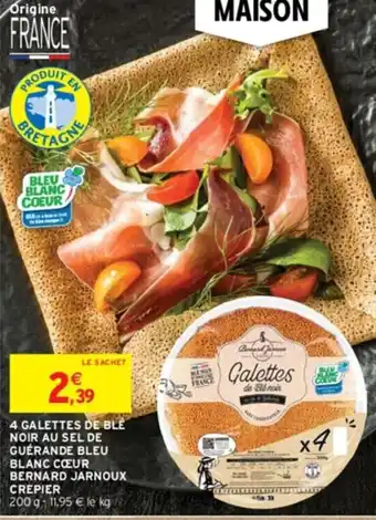 Intermarché 4 GALETTES DE BLE NOIR AU SEL DE offre