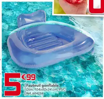 Gifi Fauteuil gonflable offre