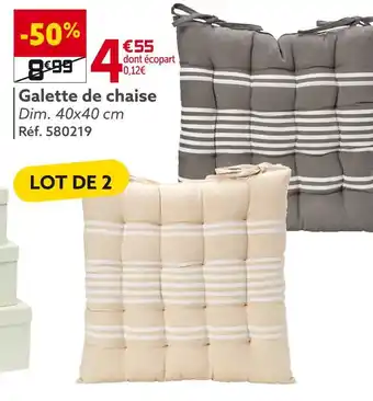 Gifi Galette de chaise offre