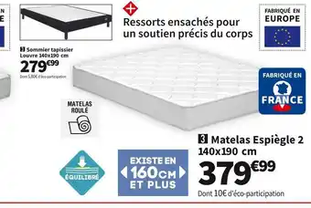 Conforama Matelas ressorts ensachés espiègle 2 offre