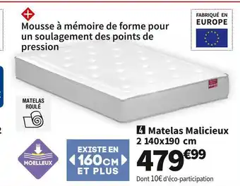 Conforama Matelas ressorts ensachés malicieux 2 offre