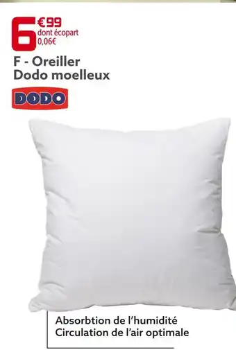 Gifi Dodo oreiller moelleux offre