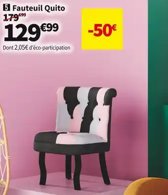 Conforama Fauteuil quito offre