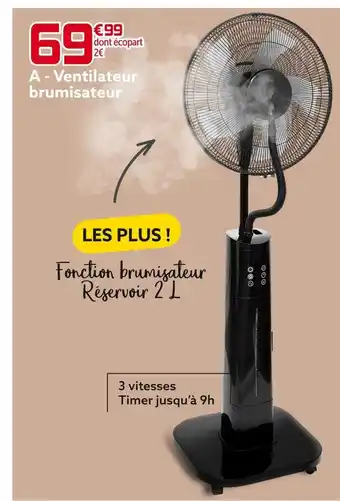 Gifi Ventilateur brumisateur offre