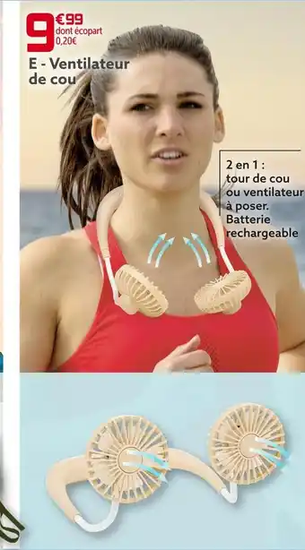 Gifi Ventilateur de cou offre