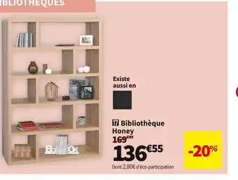 Conforama Bibliotheque honey offre