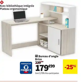 Conforama Bureau d'angle brice offre