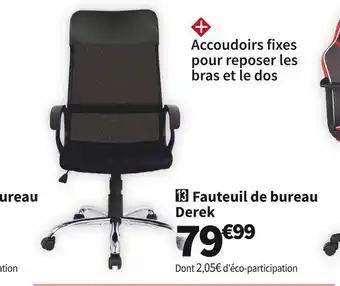 Conforama  fauteuil de bureau derek offre