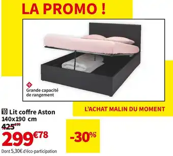 Conforama Aston lit coffre offre