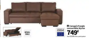 Conforama Canape d'angle convertible myron offre
