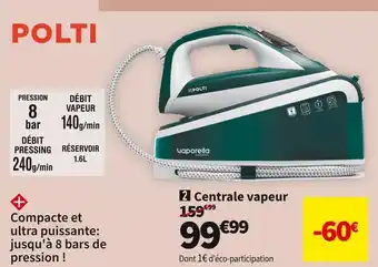 Conforama Polti centrale vapeur polti ve 30.20 offre