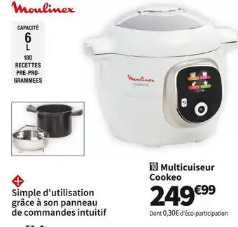 Conforama Moulinex multicuiseur cookeo moulinex ce85ba10 offre