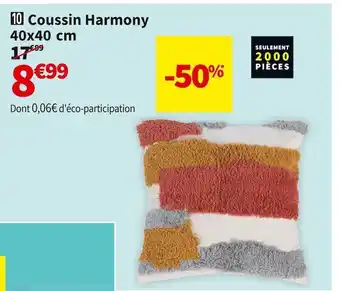 Conforama Coussin harmony 40x40 cm offre
