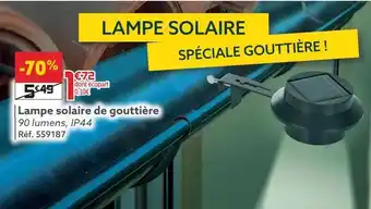 Gifi Lampe solaire de gouttière offre
