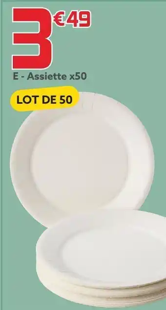 Gifi Assiettes x50 offre
