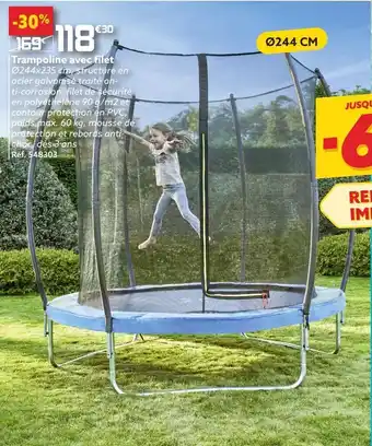 Gifi Trampoline avec filet offre