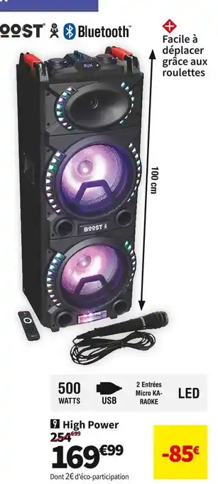 Conforama Boost high power stupdj20 offre