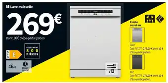 Conforama Far lave vaisselle lv13c46s22w offre