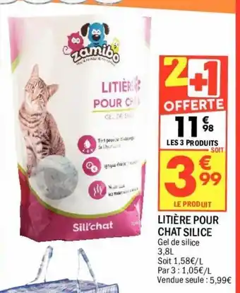 La Foir'Fouille Litière pour chat silice offre