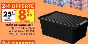 La Foir'Fouille Boîte de rangement offre