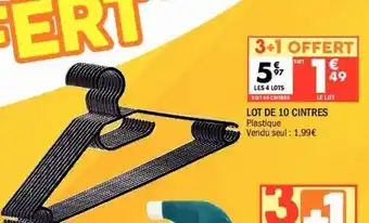 La Foir'Fouille Lot de 10 cintres offre