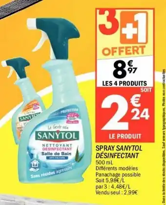 Spray sanytol désinfectant