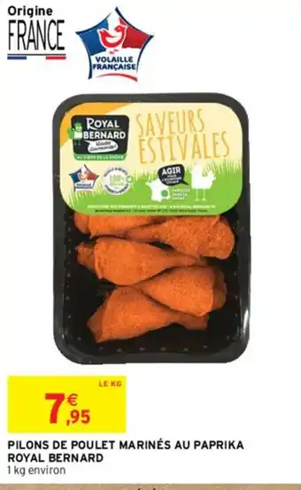 PILONS DE POULET MARINÉS AU PAPRIKA ROYAL BERNARD