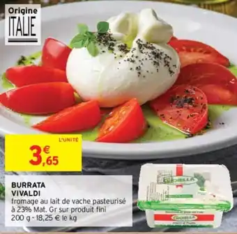 Intermarché BURRATA VIVALDI offre