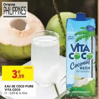 Intermarché EAU DE COCO PURE VITA COCO offre
