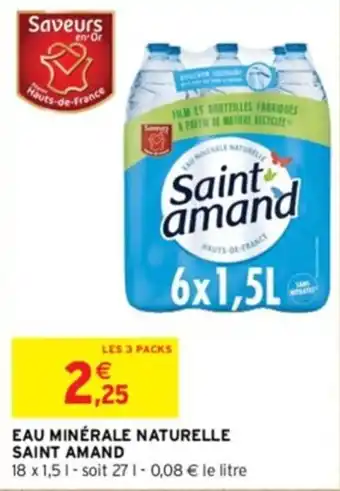 EAU MINÉRALE NATURELLE SAINT AMAND