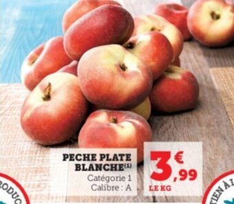 Super U PECHE PLATE BLANCHE(¹) offre