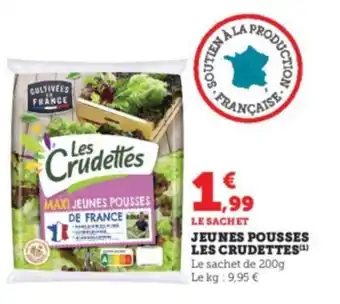 JEUNES POUSSES LES CRUDETTES(¹)