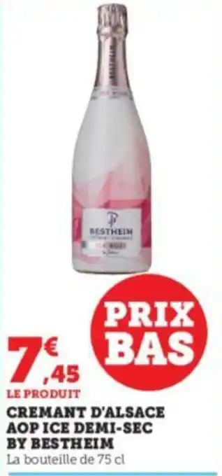 CREMANT D'ALSACE AOP ICE DEMI-SEC BY BESTHEIM