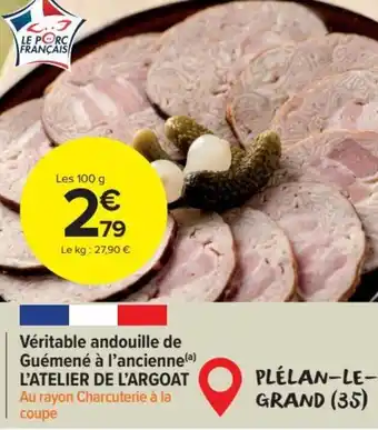 Véritable andouille de Guémené à l'ancienne(a) L'ATELIER DE L'ARGOAT