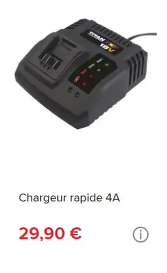 Brico Dépôt Chargeur rapide 4A offre