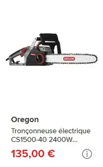 Brico Dépôt Oregon Tronçonneuse électrique CS1500-40 2400W... offre
