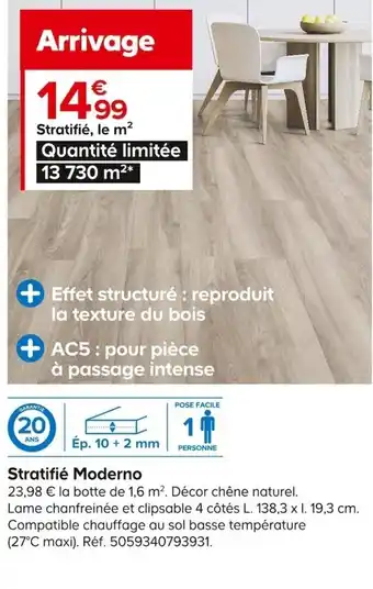 Castorama Stratifié Moderno offre