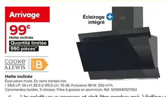 Castorama Hotte inclinée offre