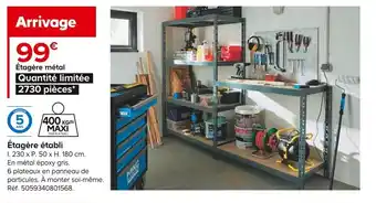 Castorama Étagère établi offre
