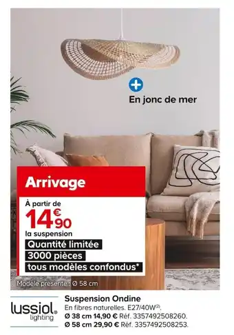 Castorama Suspension Ondine offre