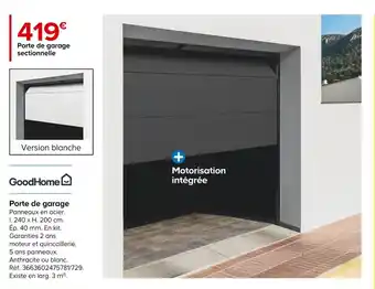 Castorama Porte de garage offre