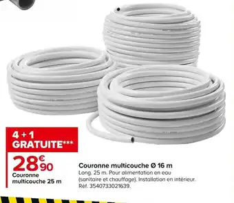 Couronne multicouche Ø 16 m