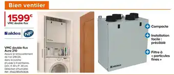 Castorama VMC double flux Aura 210 offre
