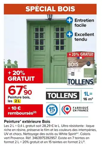 Castorama Peinture* extérieure Bois offre