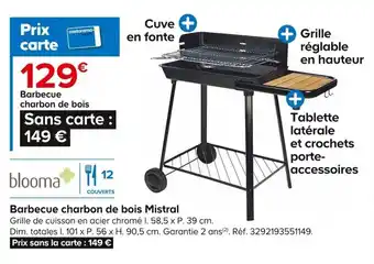 Castorama Barbecue charbon de bois Mistral offre