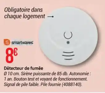 Bricorama Détecteur de fumée offre