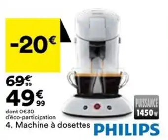 BUT Machine à dosettes PHILIPS 5. Cafetière, bouilloire ou grille-pain offre