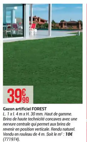 Bricorama Gazon artificiel FOREST offre