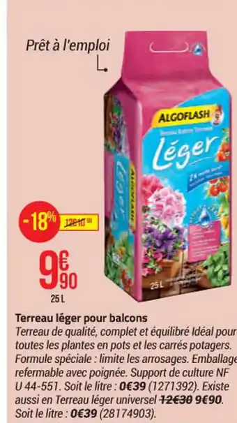 Bricorama Terreau léger pour balcons offre