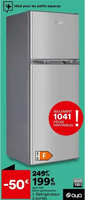 Réfrigérateur aya 2 portes